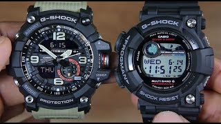 CASIO GSHOCK MUDMASTER GG10001A5 VS FROGMAN GWF10001 [upl. by Kloman]