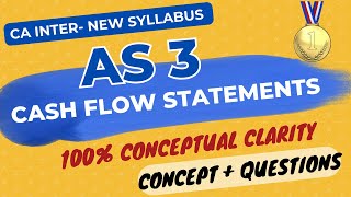 AS 3 in ENGLISH  Cash Flow Statements  PART 1 CONCEPTS  CA Inter New Syllabus [upl. by Einafets]