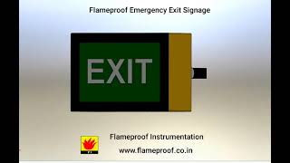 Flameproof Emergency Exit Light [upl. by Nyhagen]