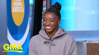 Simone Biles talks new tour and moving forward after Tokyo Olympics l GMA [upl. by Nalhsa]