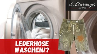 Wie wasche ich meine Lederhose DIY LederhosenwÃ¤sche Tutorial [upl. by Mclain61]