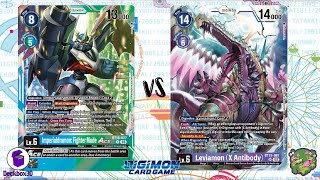 DIGIMON TCG Local match Imperialdramon BlueGreen vs Leviamon X Purple  OOPS [upl. by Delisle]