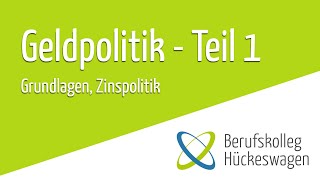 Geldpolitik Teil 1  geldpolitische Instrumente der EZB einfach erklärt Zinspolitik VWL [upl. by Rosenbaum]