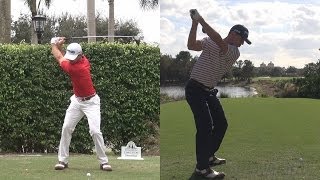 BILLY HORSCHEL  SYNCED DRIVER GOLF SWING FACEON DTL REG amp SLOW MOTION  1080p HD [upl. by Calia]