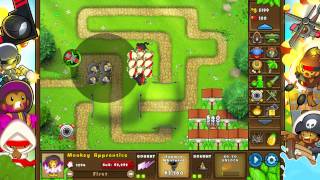 BTD5 Monkey Lane Hard Walkthrough [upl. by Niveg686]