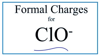 how to find formal charge ClO  Hypochlorite ion [upl. by Hareemas42]