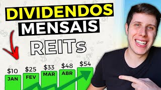 4 REITs que pagam DIVIDENDOS MENSAIS em dólar  FIIs americanos [upl. by Enaira]