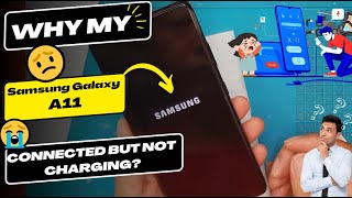 Why is my Samsung Galaxy A11 connected but not charging  Samsung charging port replacement [upl. by Ford]