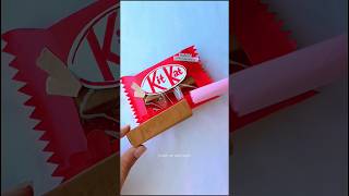 DIY kit Kat chocolate 🍫 gift ideashorts art crafts diy tutorial artist gift cute love [upl. by Kcirdde182]