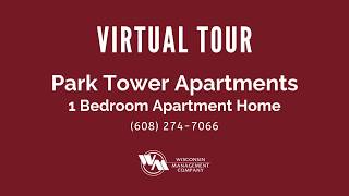 One Bedroom Apartment Home at Park Tower Apartments in Madison  Wisconsin Management Company [upl. by Nilkoorb]