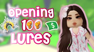 OPENING 100 LURES  Adopt Me [upl. by Nire]