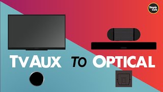 How to Connect Aux Tv to Optical Speaker [upl. by Alraep]