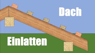 Dachlatten einteilen  Berechnung der Anzahl und Abstände der Dachlatten [upl. by Oreves]