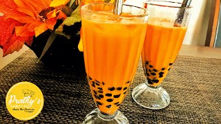 Boba Tea recipe in tamil  Bubble teaThai tea recipe in tamil [upl. by Rednijar]