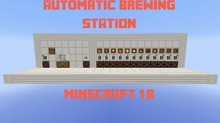 Automatic brewing station  selectable and compact  Minecraft 18 [upl. by Ennovehc]