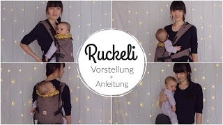 Ruckeli Babytrage  Vorstellung amp Anleitung  Bauch Rücken und Hüfttrageweise [upl. by Yssac]