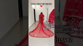 veildupatta veil bridedupatta brideentry brideentryideas brideandgroom [upl. by Maro]