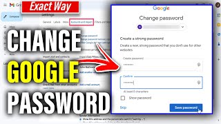 How To Change Google Password 2024 PC or Laptop [upl. by Eberhart655]