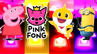 Peppa Pig 🆚 Pinkfong 🆚 Baby Shark 🆚 Minions  Who Is Win 🏆🏅 [upl. by Sueddaht]