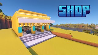 Minecraft How to build A ShopMarket 🏪tutorial [upl. by Kit]