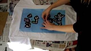 How to Make Your Own Stencil And Stencil a TShirt [upl. by Mcfadden]