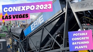 PORTABLE CONCRETE BATCHING PLANTS CONEXPO 2023  CON EXPO [upl. by Rozalin484]