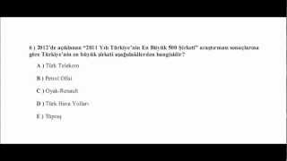 VAKIFBANK 2013 SINAVLARI İÇİN GÜNCEL BİLGİ ÇALIŞMA SORULARI 50 Test Sorusu [upl. by Eikciv841]