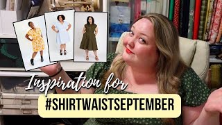 Sewing Inspiration for ShirtwaistSeptember  Plus Size Shirt Dress Patterns [upl. by Novaelc]