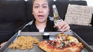 PIEOLOGY PIZZA  GARLIC NOODLES  MUKBANG EATING SHOW [upl. by Sherry763]