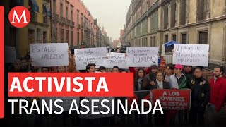 Colectivos protestan en Palacio Nacional ante ola de asesinatos transfóbicos [upl. by Adniled]