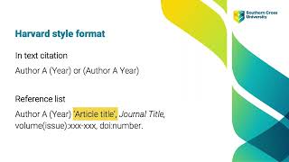 Harvard style format  how to reference a journal article [upl. by Violetta327]