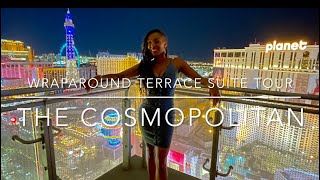 Cosmopolitan Las Vegas Wraparound Terrace Suite Tour wNight view at the end [upl. by Atsev]