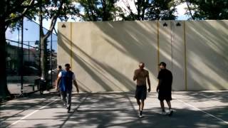 Juniper Chris F and Bobby Byrd vs Mike G and Kenny R 20160807 handball tournament  finals [upl. by Nosreip]