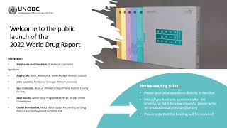 Public launch of the World Drug Report 2022 [upl. by Llennaj1]