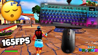 🤩Steel Series Apex 7 TKL ASMR🤩FORTNITE SOLO GAMEPLAY 🏆 165 FPS [upl. by Luebke]