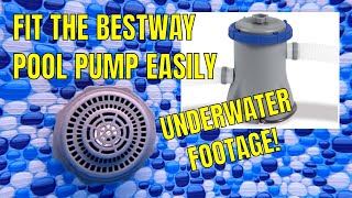 BESTWAY INTEX PLUNGE POOL PUMP FILTER  How To Install  With Underwater Footage  Steel Pro Max [upl. by Storz]