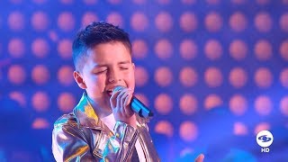 JUANSE CANTA COMO MIRARTE  FINAL LA VOZ KIDS COLOMBIA 2018 [upl. by Llenwahs]