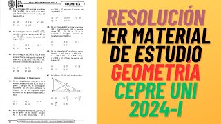 CEPRE UNI 2024I  GEOMETRÍA  1er material de estudio  Congruencia de Triángulos y Aplicaciones [upl. by Eetse922]