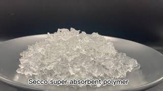 Secco super absorbent polymer SAP [upl. by Heinrike506]