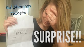 🔥 Surprising My Girlfriend with Ed Sheeran Tickets 🔥 [upl. by Kinson]