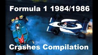 Formula 1 19841986 Crashes Compilation [upl. by Elnore]