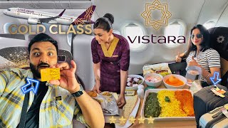 Flying Vistara as Gold Member  ₹1500 mein 2 tickets amp Business Class Service amp Free Lounge 😀 [upl. by Ivets534]