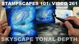 Stampscapes 101 Video 261 Skyscape Tonal Depth [upl. by Sonstrom745]