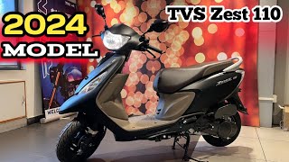 New TVS Zest 110 2024 Model Detailed Review  Warranty Detailed  On Road Price Mileage  New Update [upl. by Ender]