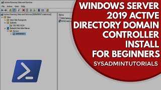 Windows Server 2019 Active Directory Domain Controller Install  For The Beginner [upl. by Jervis386]