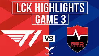 T1 vs NS Highlights Game 3  LCK 2024 Spring  T1 vs Nongshim RedForce [upl. by Elleret]