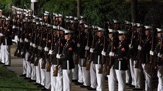 The Evening Parade  Marine Barracks Washington [upl. by Koorb346]