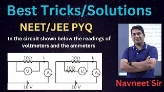 In the circuit shown below the readings of voltmeters and the ammeters will be  jpsclasses [upl. by Athene340]