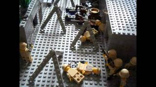 Lego WWII Stopmotion Battle of Tobruk The Village [upl. by Whelan]