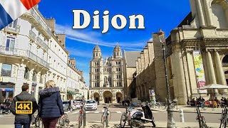 Dijon France  Walking in the city center  4K UHD Walking Tour [upl. by Katherina]